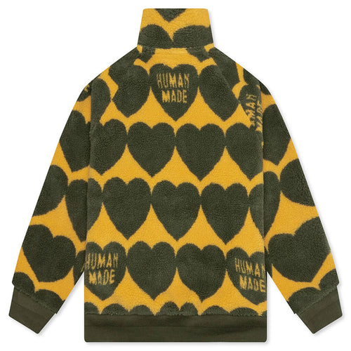 Heart Fleece Jacket Olive Drab