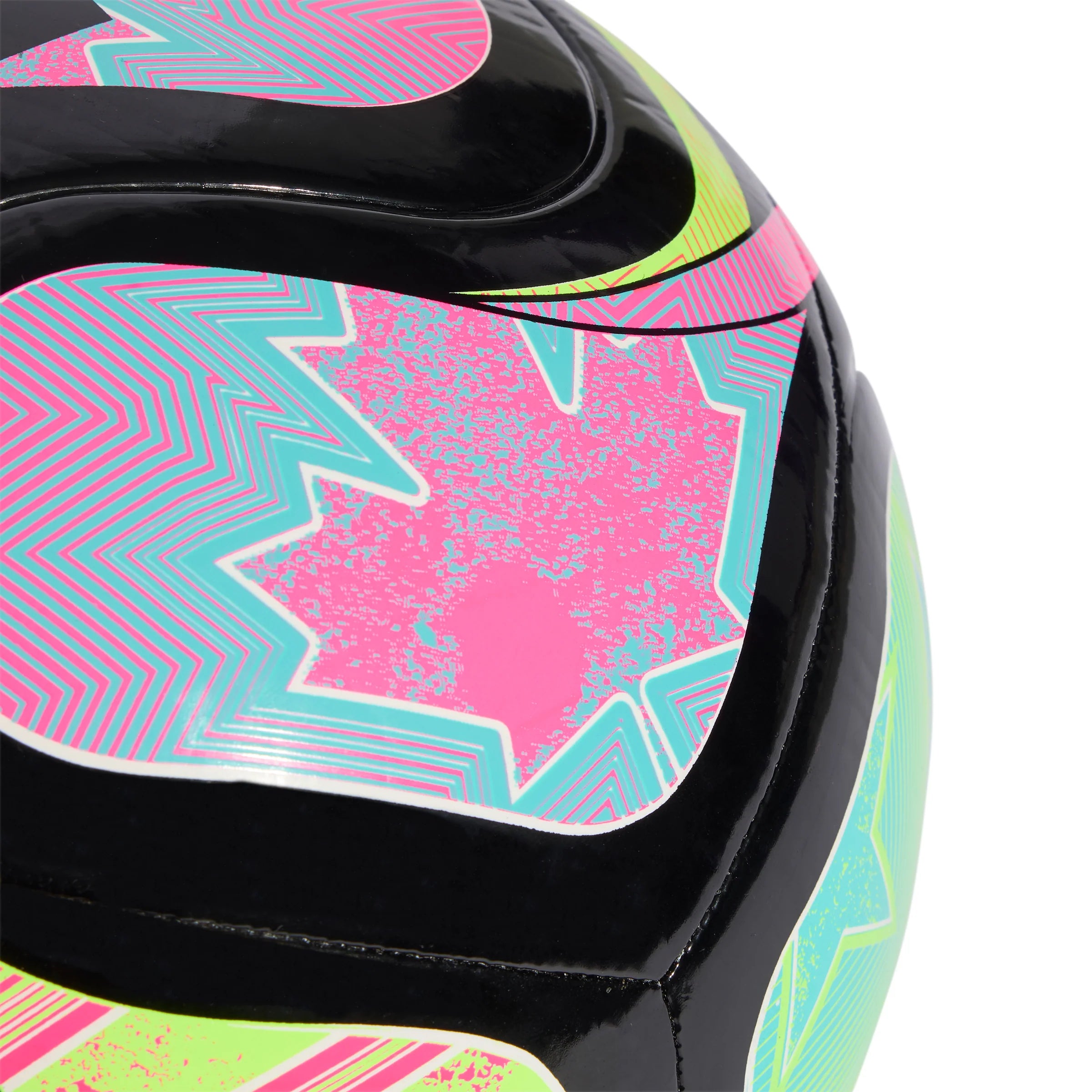 adidas World Cup 26 Trionda Pro Beach Soccer Ball Black Pink Lemon