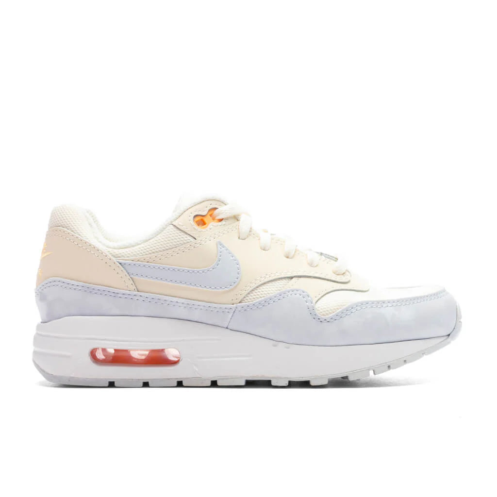 Air Max 1 GS Pale Ivory Football Grey Melon Tint