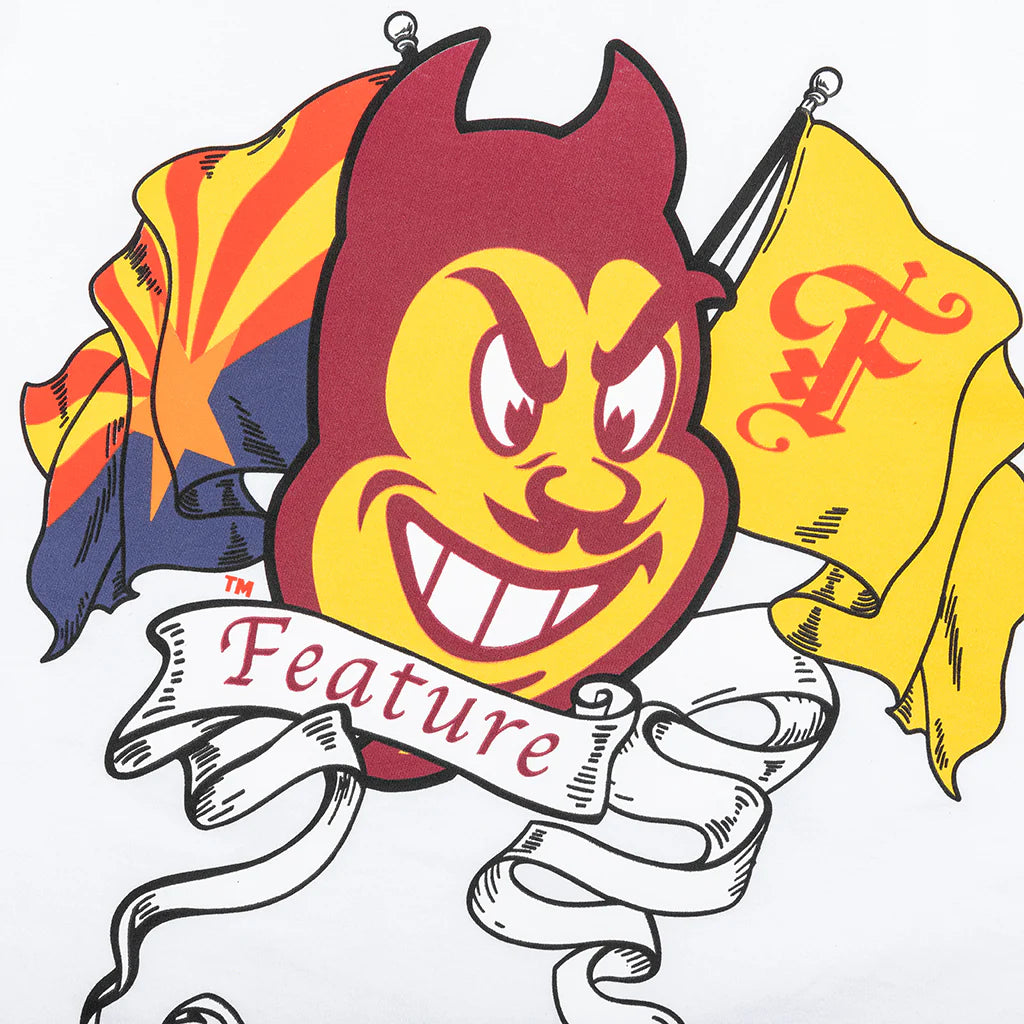 Feature x ASU Flag Tee White