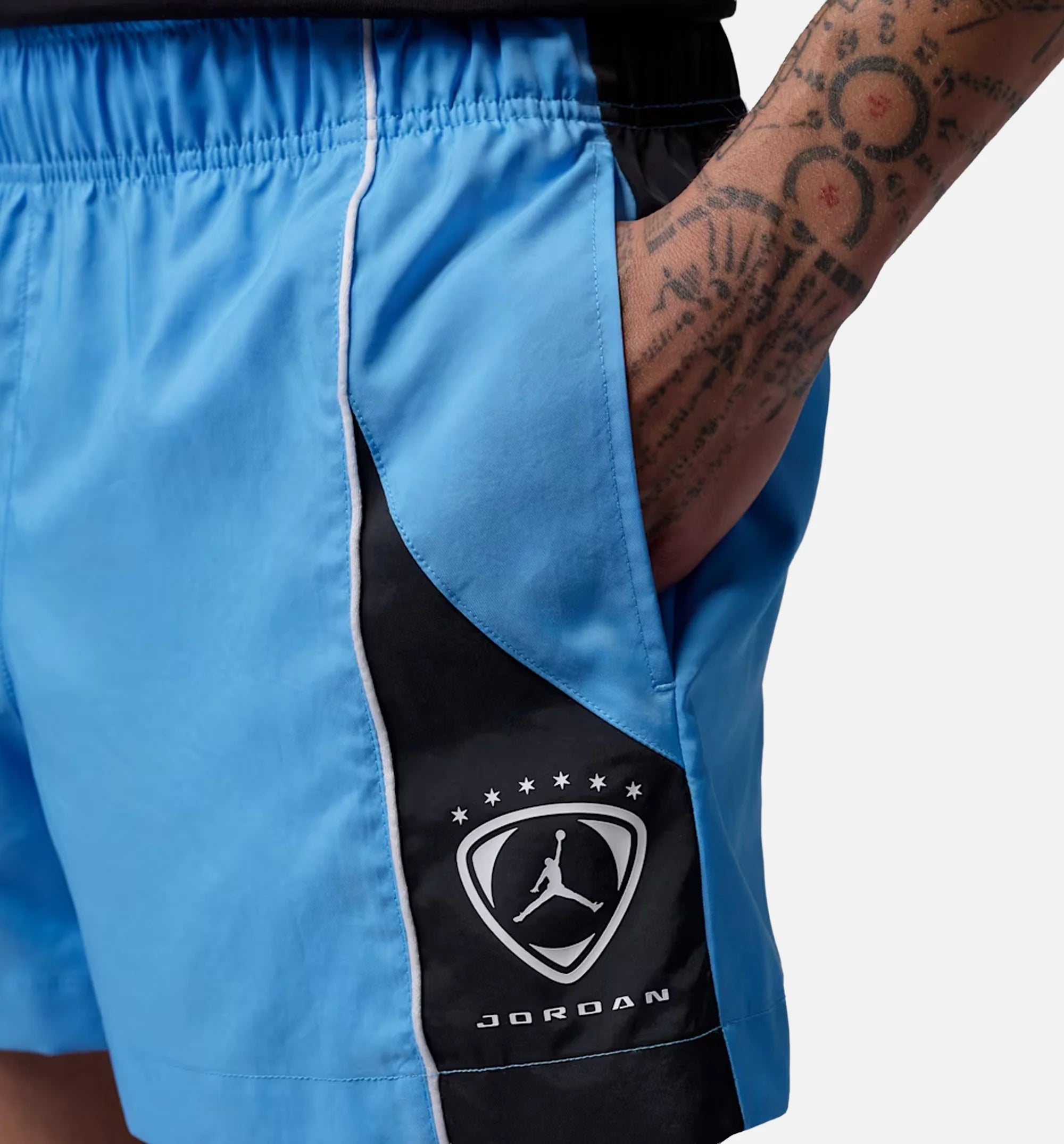 Brooklyn Fleece Shortie Mens Shorts University Blue Black