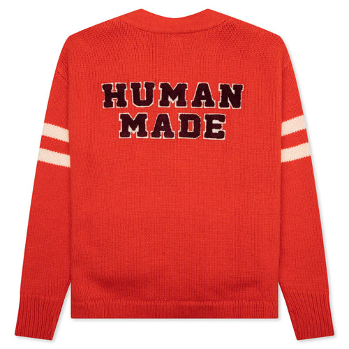 Low Gauge Knit Cardigan Orange
