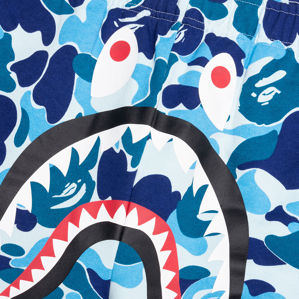 ABC Camo Shark Sweat Shorts Blue