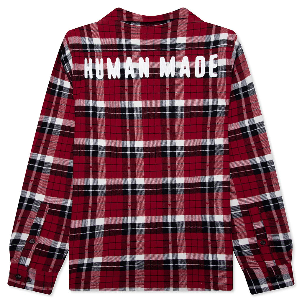 Flannel Check Shirt Red