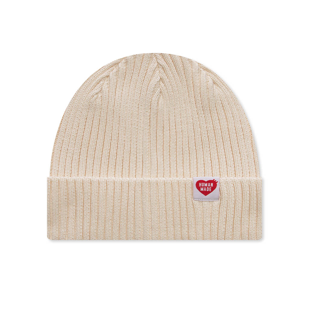 Cotton Rib Beanie White