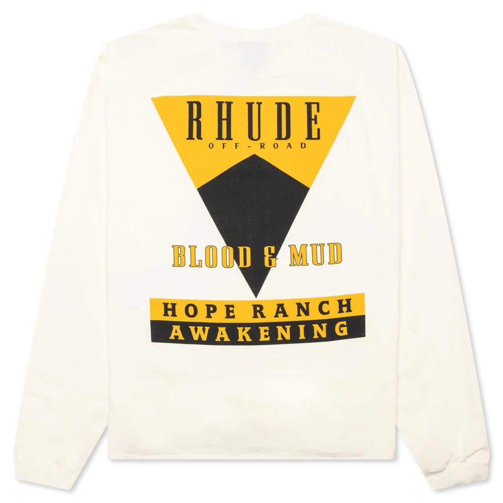 Blood and Mud L S Tee Vintage White