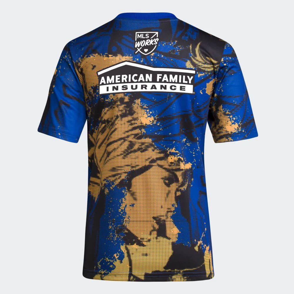adidas Kids Atlanta Unitred Aeroready Pre Match Kick Childhood Cancer Jersey