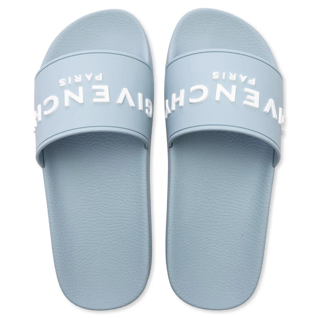Slide Flat Sandals Sky Blue