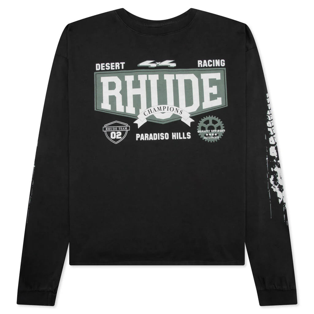 Rhude 4x4 L S Tee Vintage Black