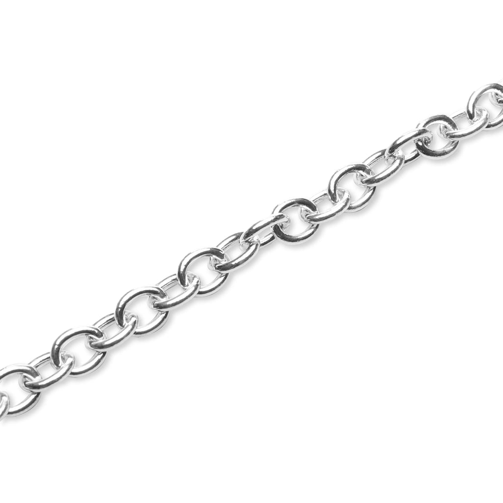 Heart Silver Bracelet Black