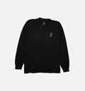 Backside Long Sleeve Mens T Shirt Black