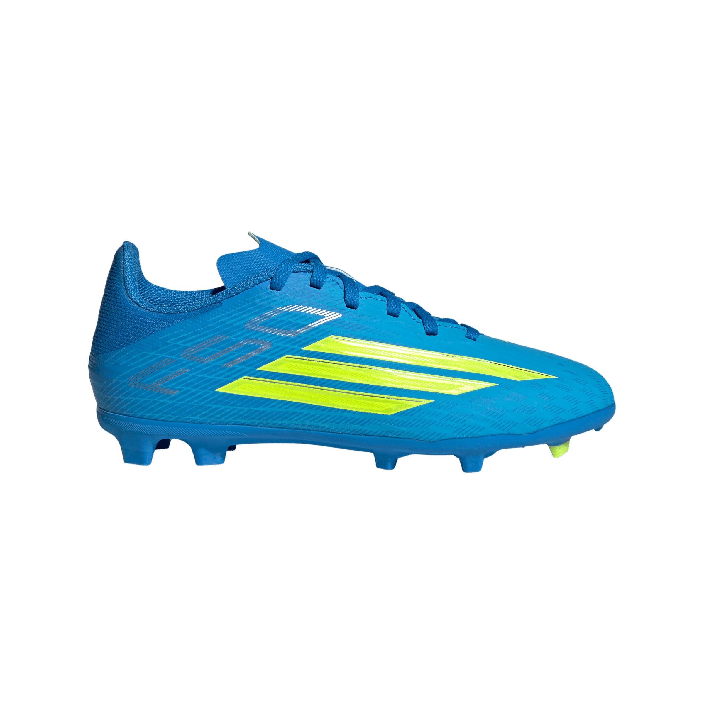 adidas F50 League FG MG Firm Ground Multi Ground Youth Soccer Cleats Blue Yellow Aqua