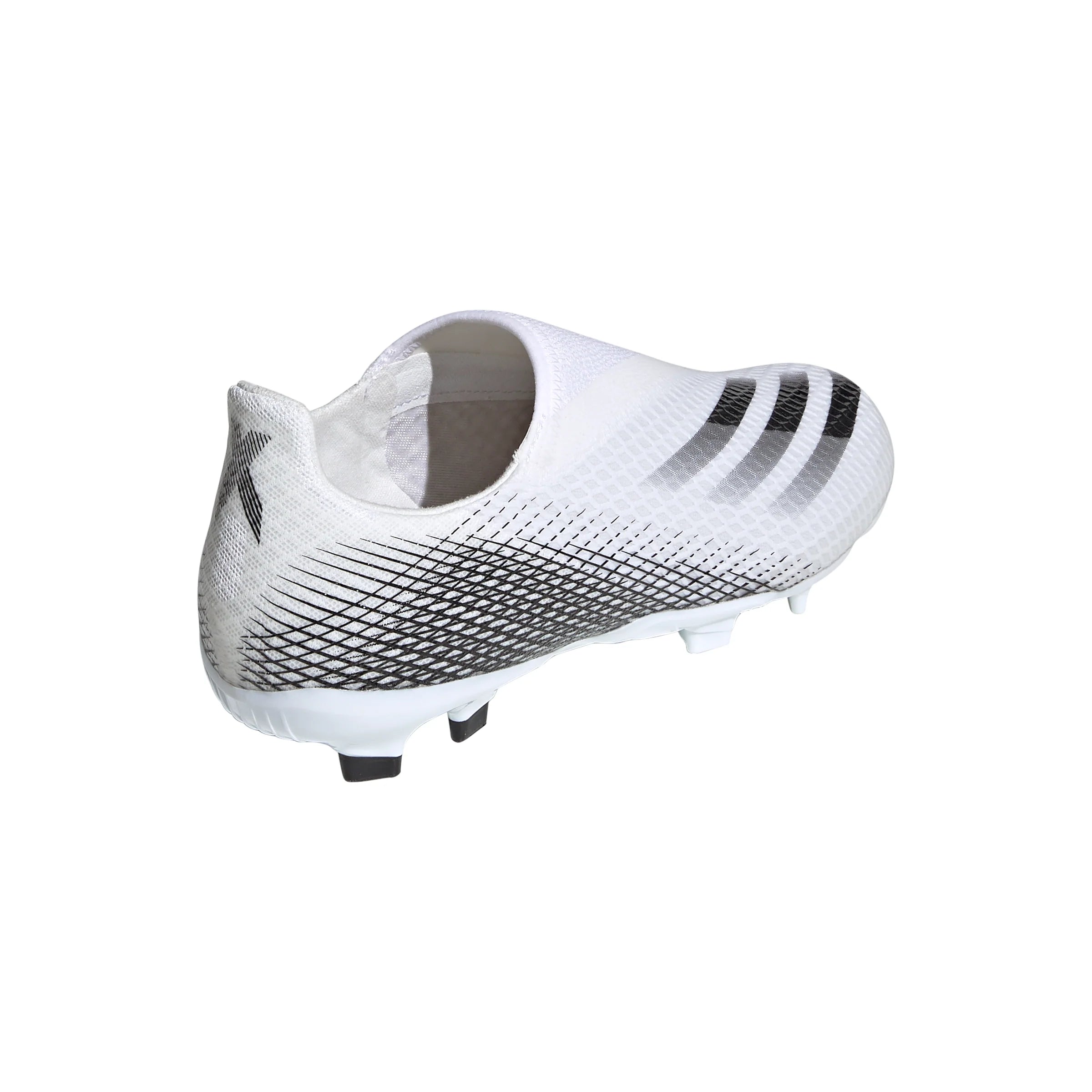adidas X Ghosted3 Laceless Firm Ground Boots White Blac