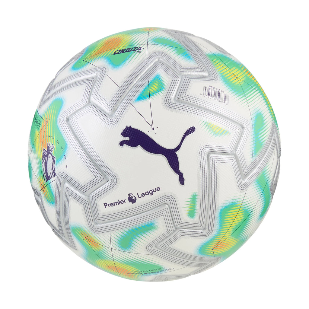 PUMA Orbita Pro Premier League Thrill FIFA Quality Soccer Ball White Multicolor