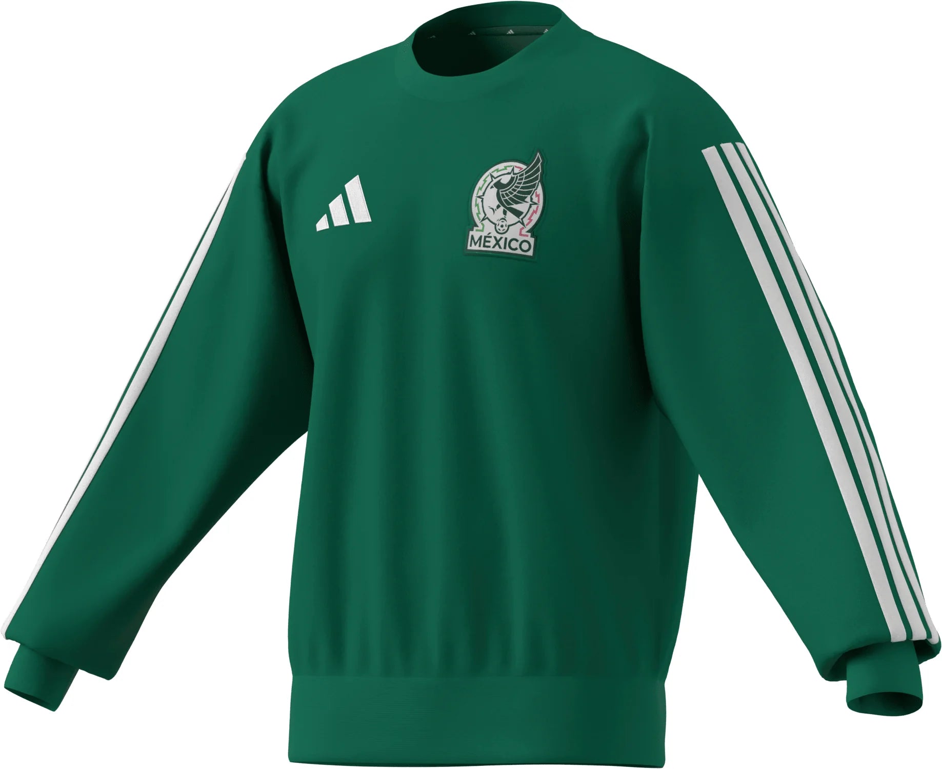adidas Mexico DNA Mens Soccer Crew Sweat Green