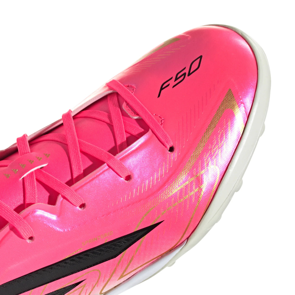 adidas F50 Hyperfast League Turf Youth Soccer Cleats Turquesa Black Gold
