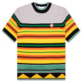 Knitted Wool Striped Tee Multi Stripe
