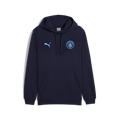 PUMA Manchester City FTBL Ess Mens Soccer Hoodie FL Navy Light Blue