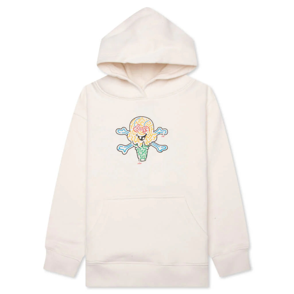 Kids Mazed And Confused Hoodie Whisper White