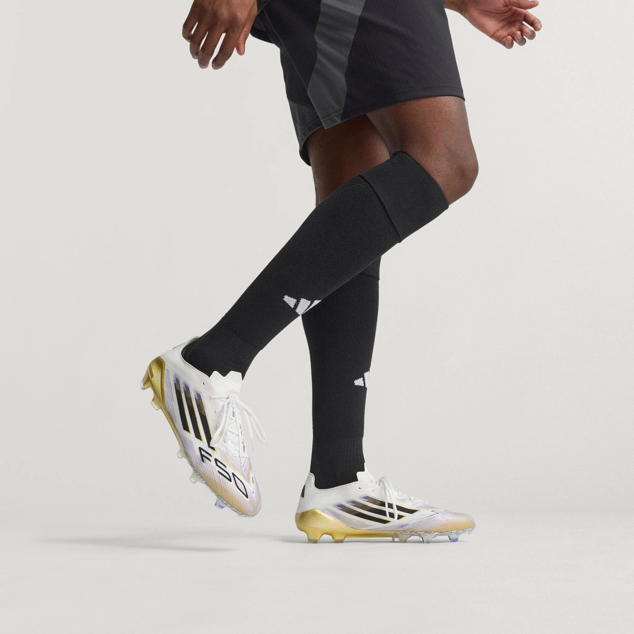 adidas F50 Elite Firm Ground Boots White Black