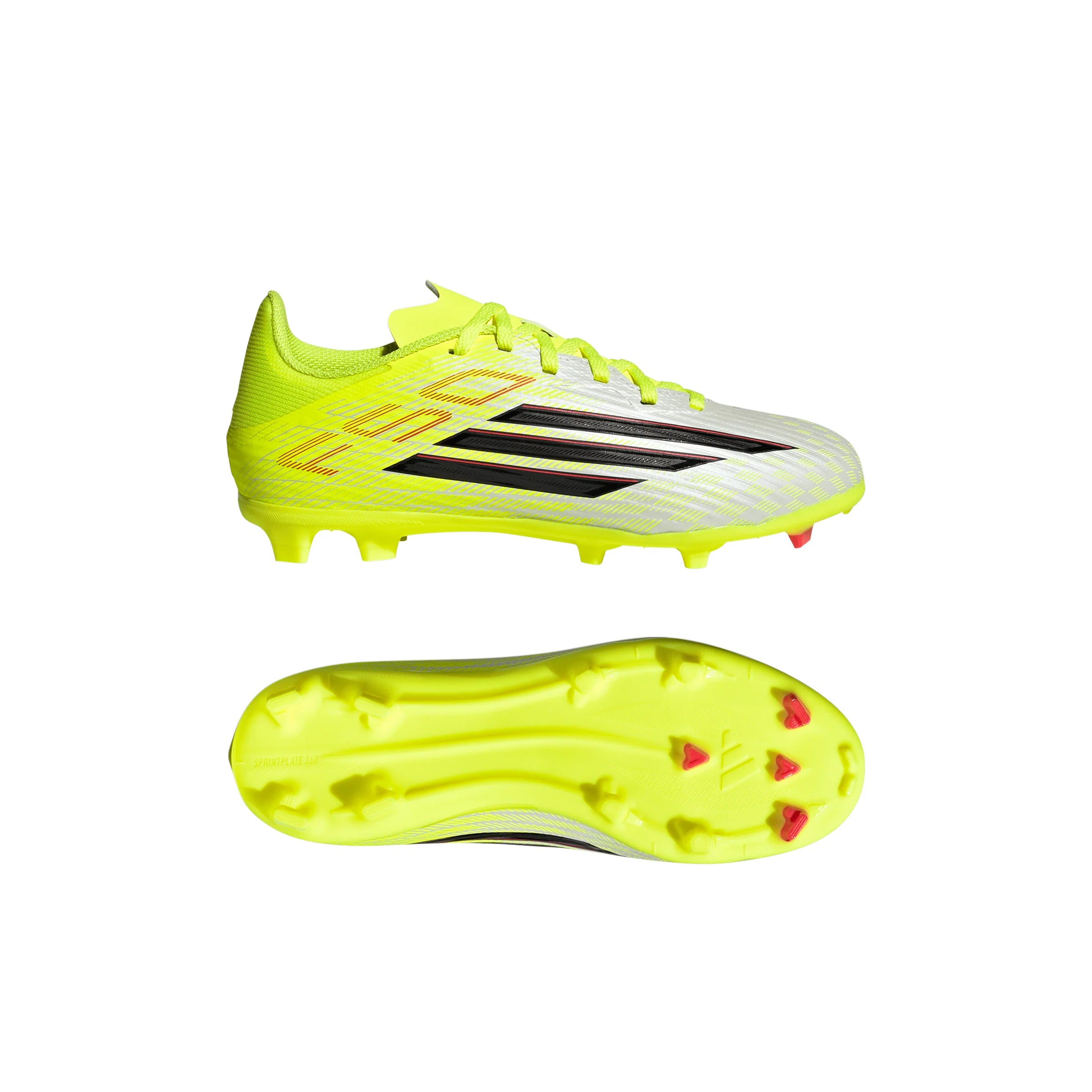 adidas F50 League FG MG Firm Ground Multi Ground Youth Soccer Cleats Yellow Black Red