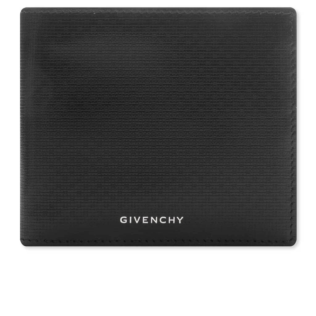 Wallet in Classic 4G Leather Black Burgundy