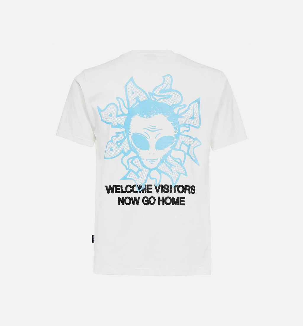 Hard Times Visitors Mens Short Sleeve Shirt White