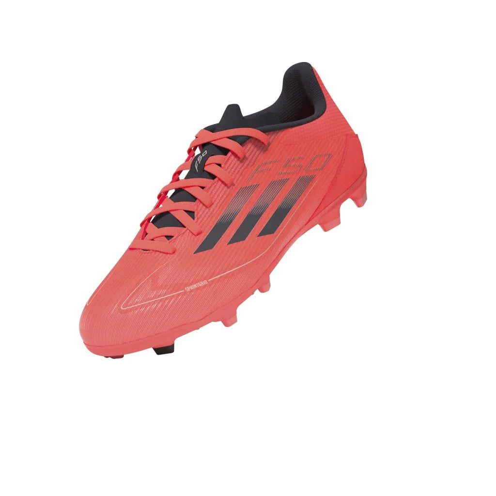 adidas Kids F50 League FG MG Multi Ground Soccer Cleats Turbo Black