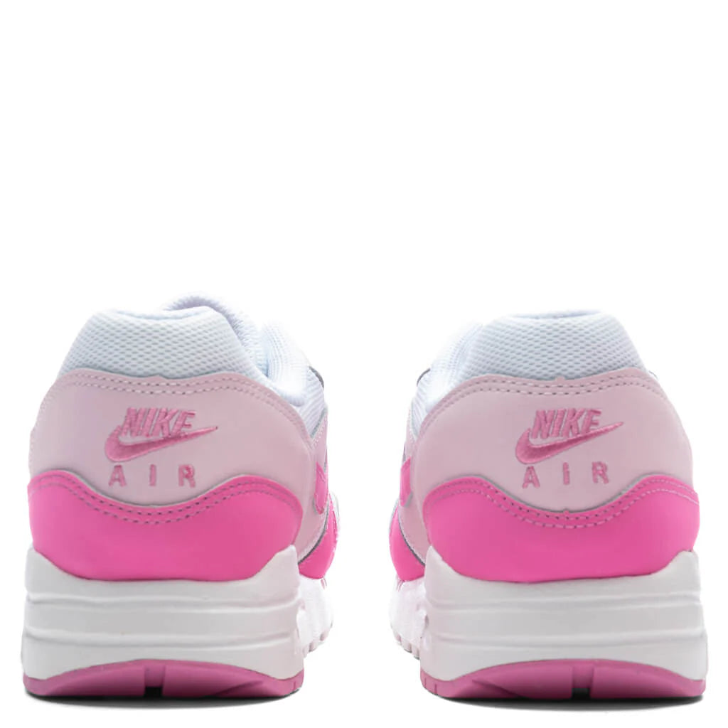 Air Max 1 GS White Playful Pink Pink Foam