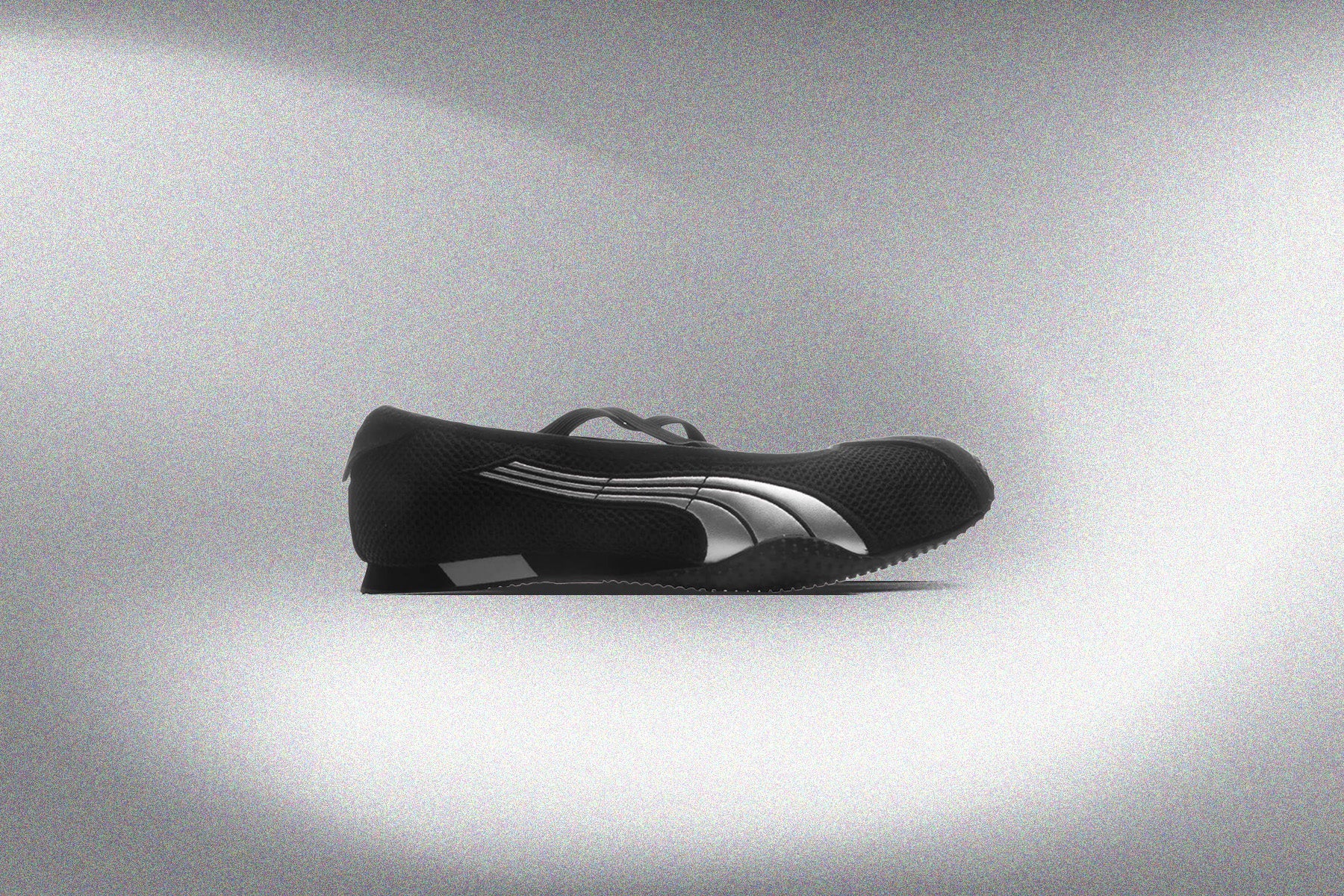 Womens H Street Ballet Black Silver