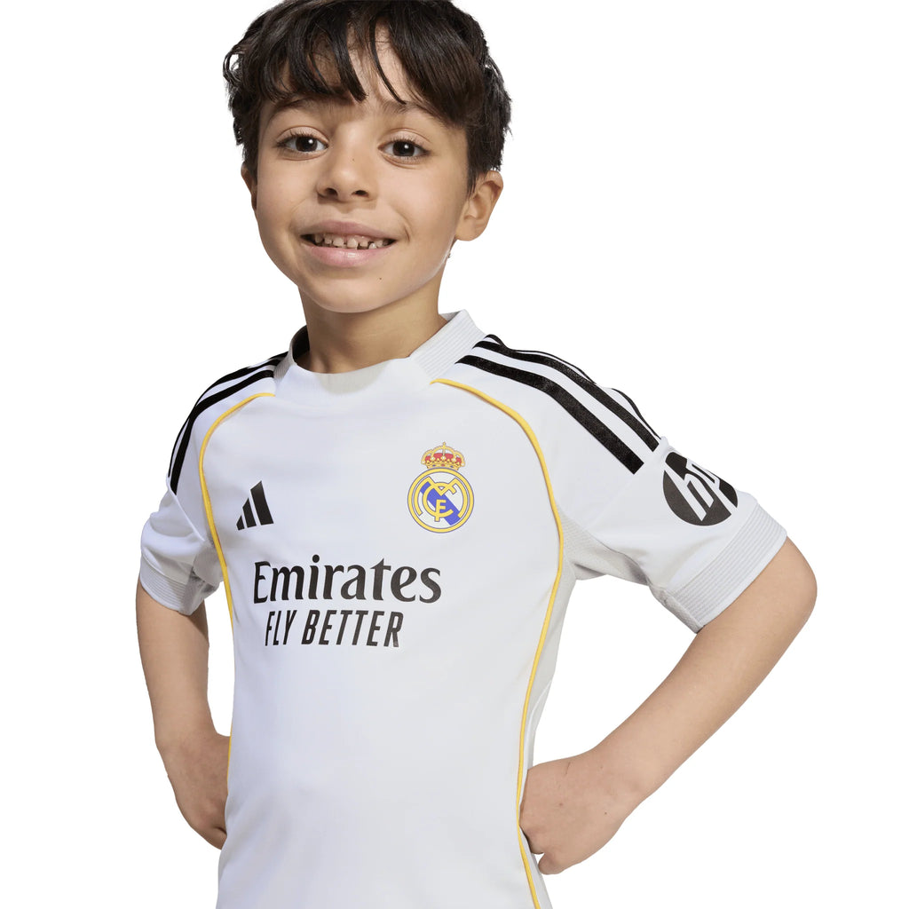 adidas Real Madrid Home Mini Kit Kids 25 26 White
