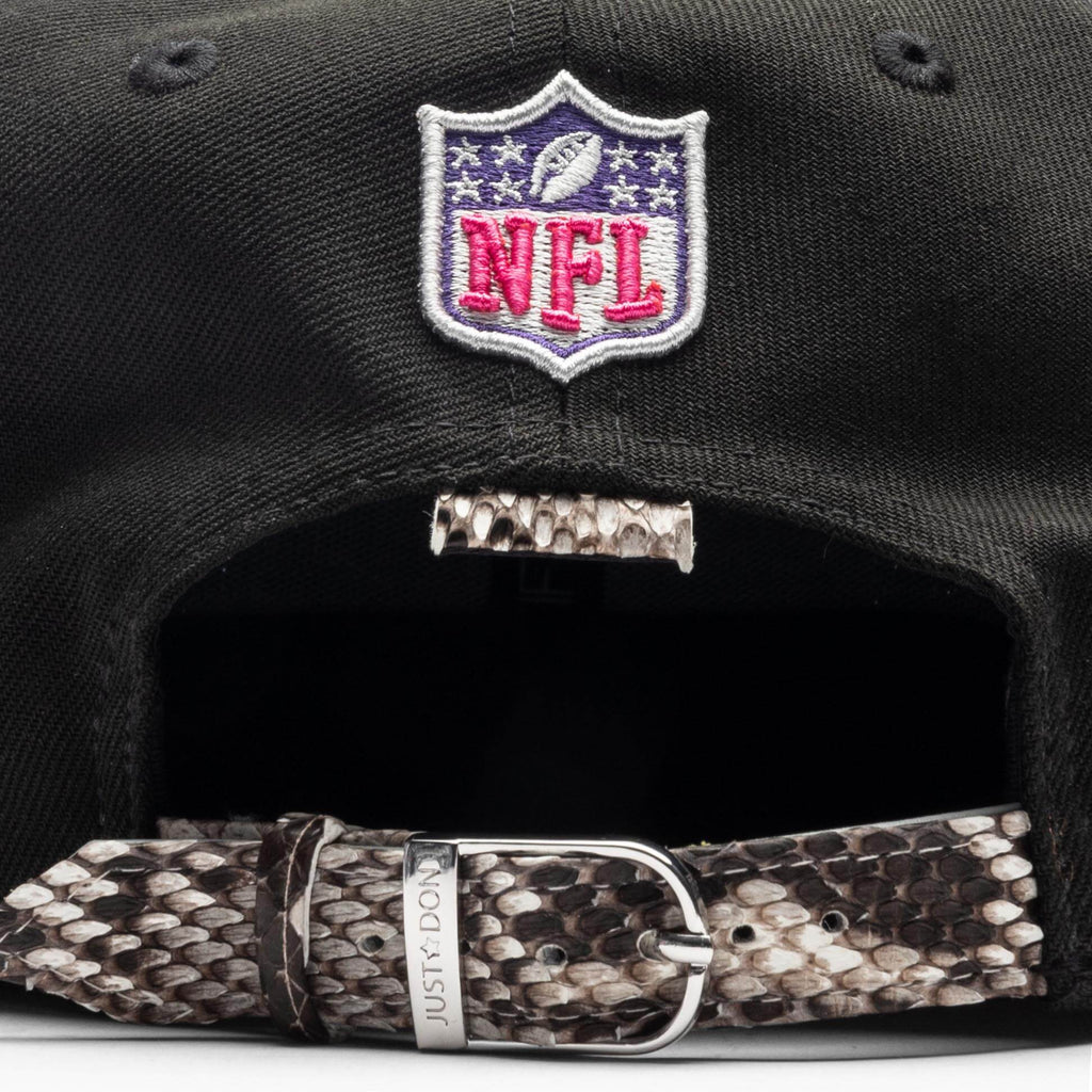 Just Don x Usher Super Bowl LVIII 9FIFTY Snapback Hat Black Natural Python