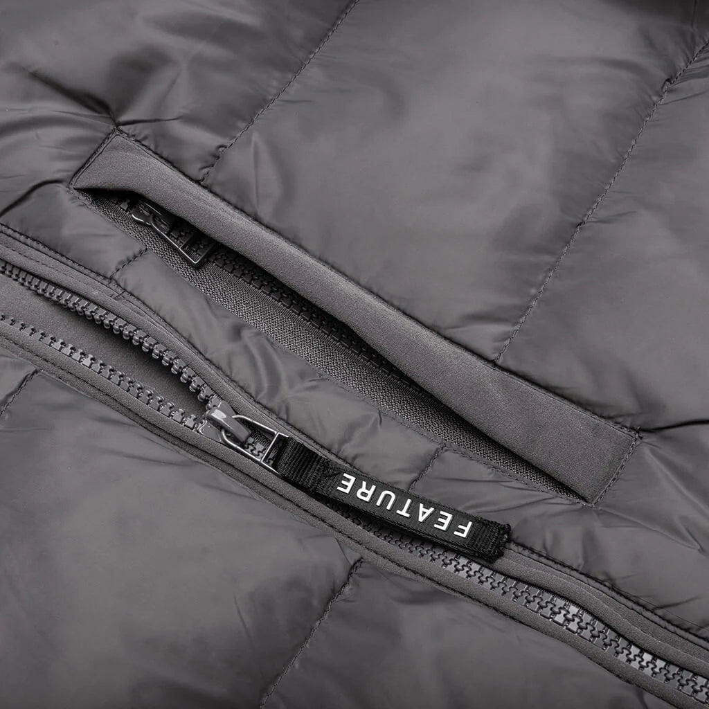 McCarthy Convertible Puffer Jacket Slate Grey