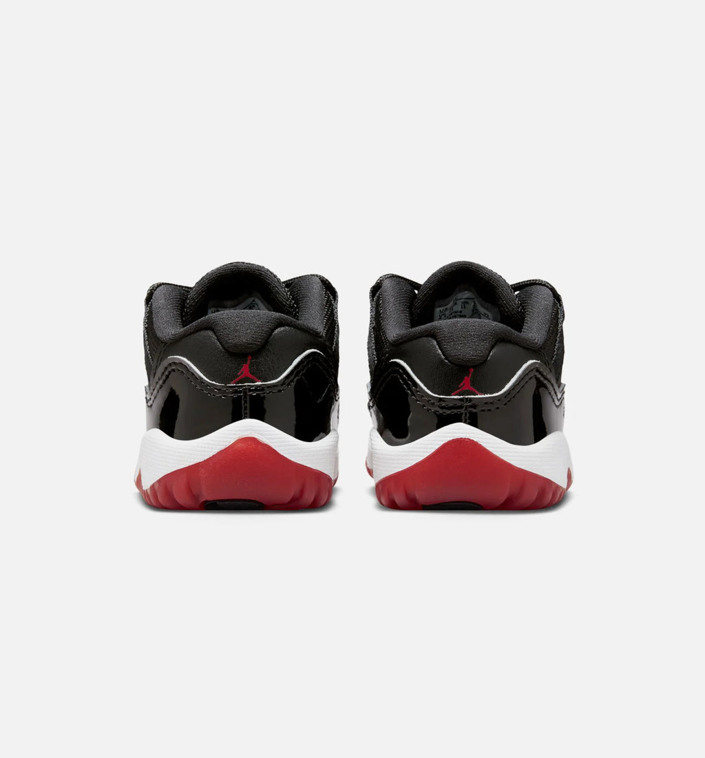 Air Jordan 11 Retro Bred Infant Toddler Lifestyle Shoe Black Varsity Red White