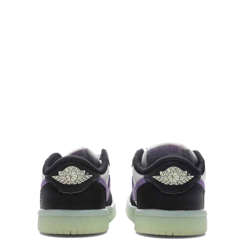 Air Jordan 1 Retro Low OG TD Black Black Raspberry Volt TInt