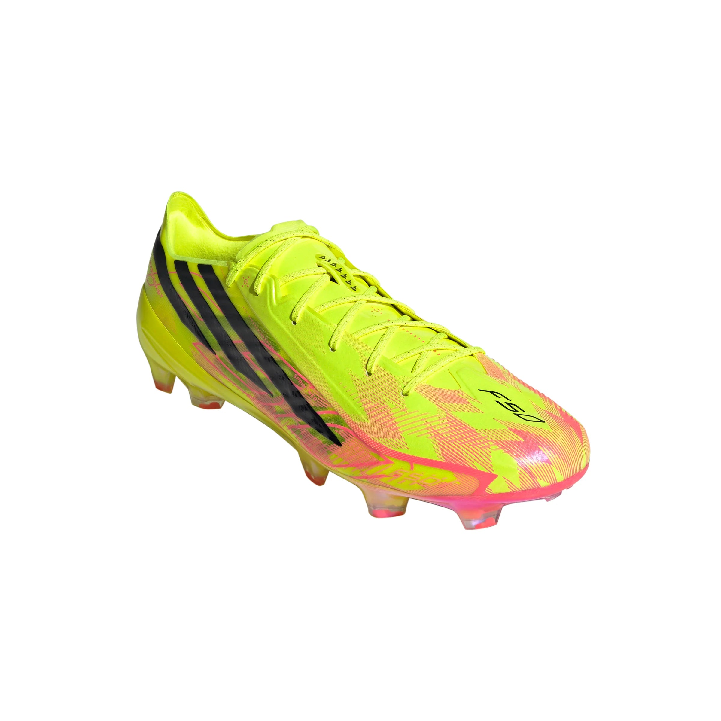 adidas F50 Hyperfast Elite Firm Ground Mens Soccer Cleats Yellow Black