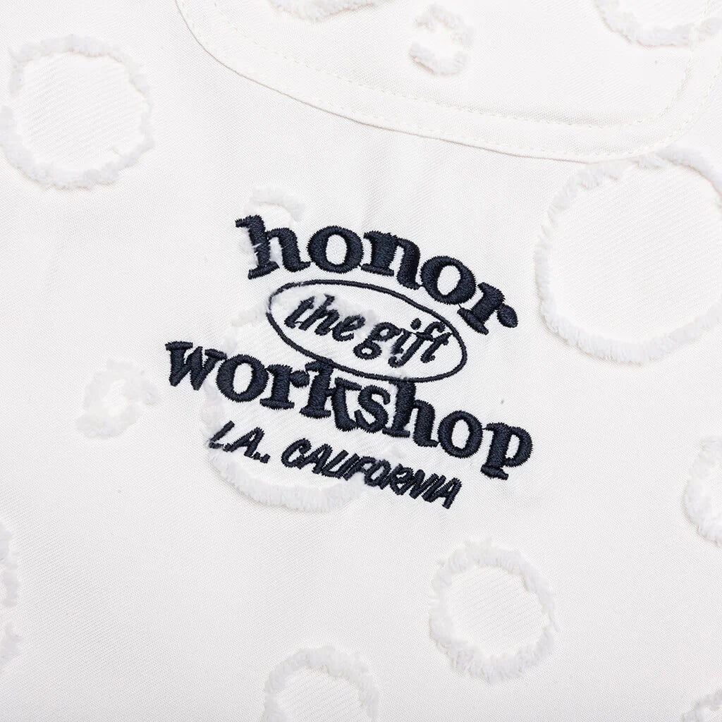 Polka Dot Camp Shirt White