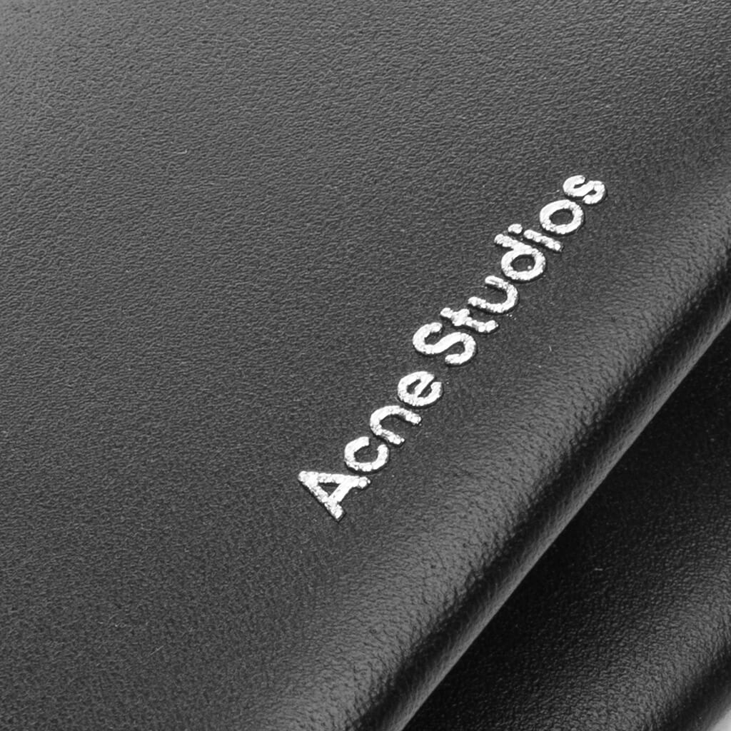 Folded Leather Wallet Black