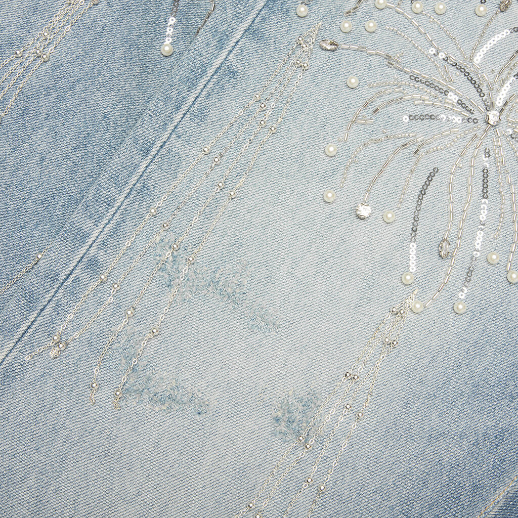 Fireworks Washed Denim Pant Blue