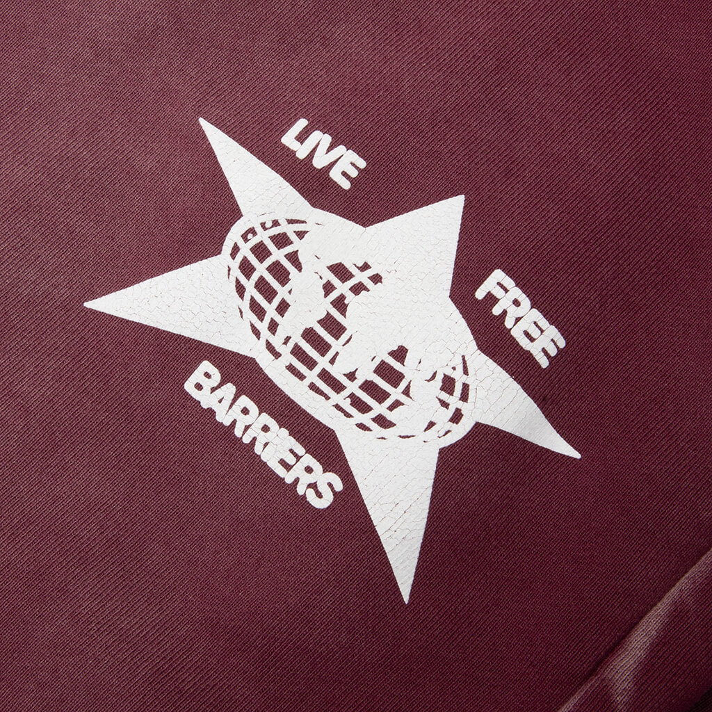 Barriers Cowrie Shell Sweatpant Maroon