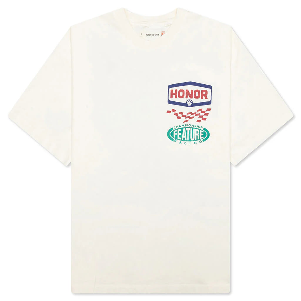 Feature x Honor The Gift Precision Graphic Tee White