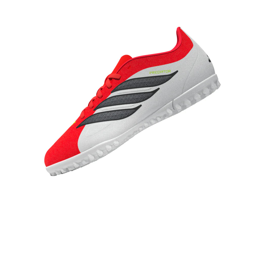 adidas Predator Club TF Turf Mens Soccer Cleats Red Black White