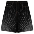 20K Diamond Starlight Denim Shorts Black