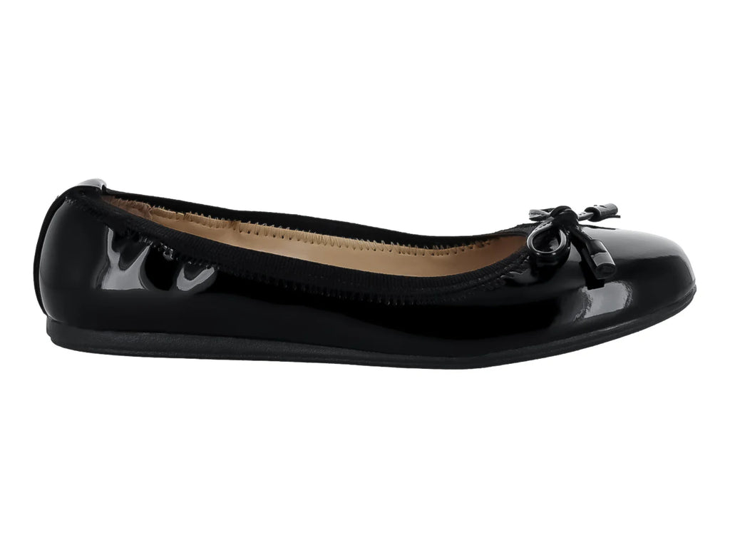 Zapatos Ballerina de Charol Negro Tropicana para Niña