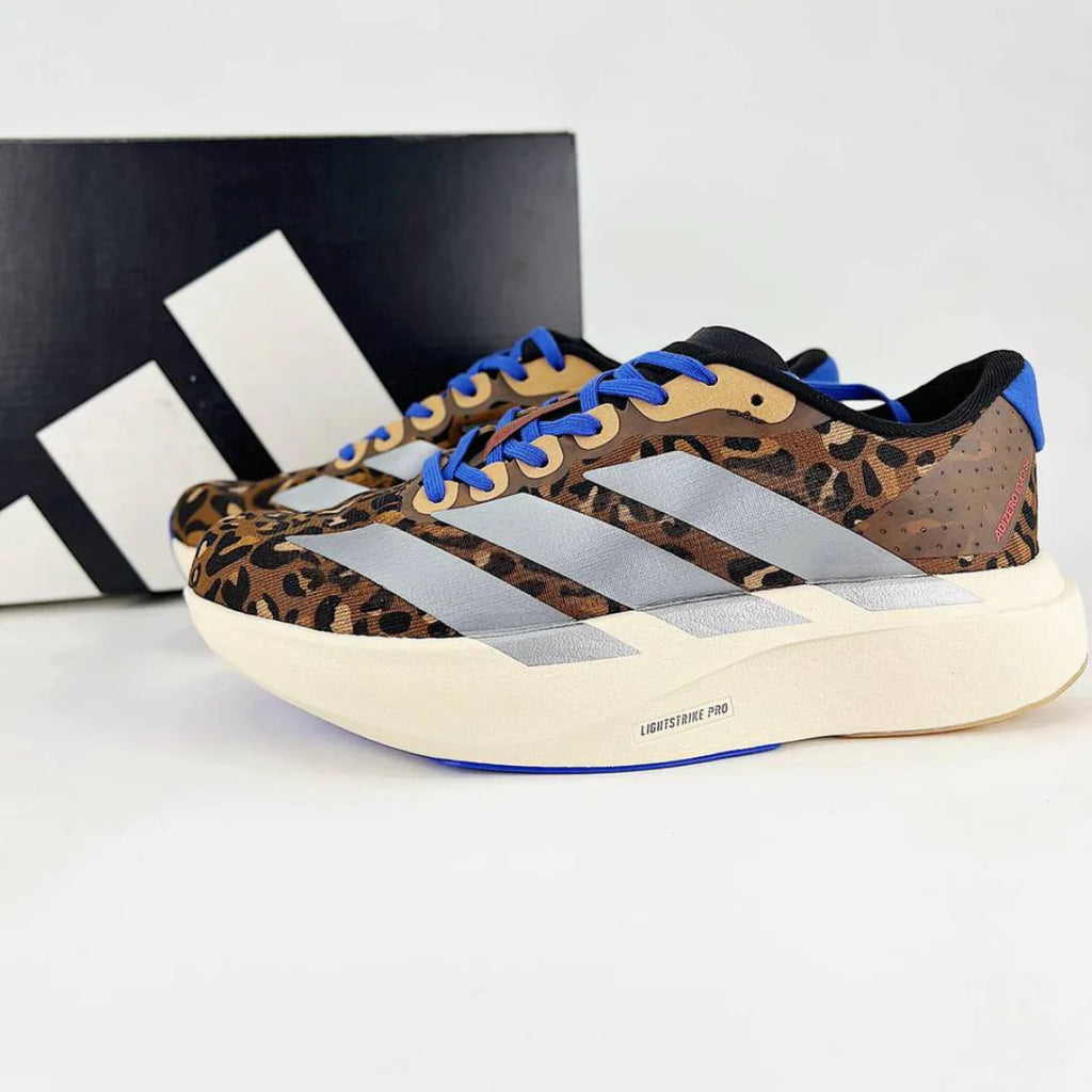 Adidas Adizero EVO SL Marrom Cinza Metálico Azul Lúcido