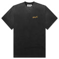 Chain Stitch Tee Washed Black