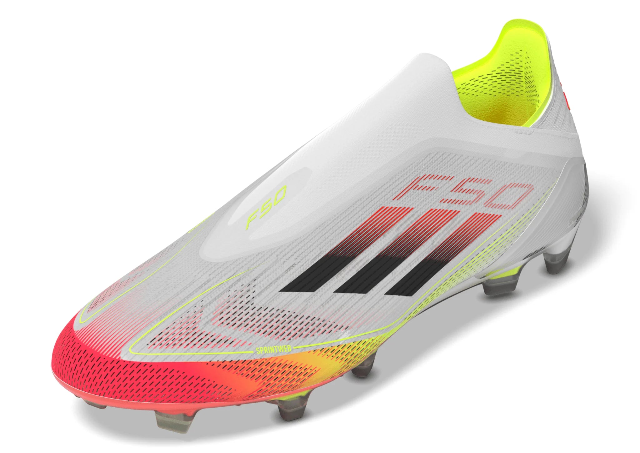 adidas F50 Elite Laceless Firm Ground Mens Soccer Cleats White Black