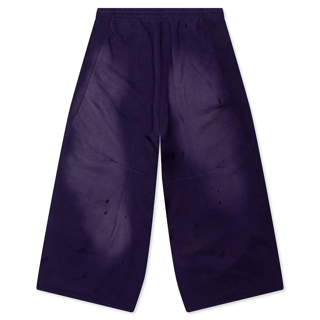 Cotton French Terry Deconstructed Sweatpant Purple
