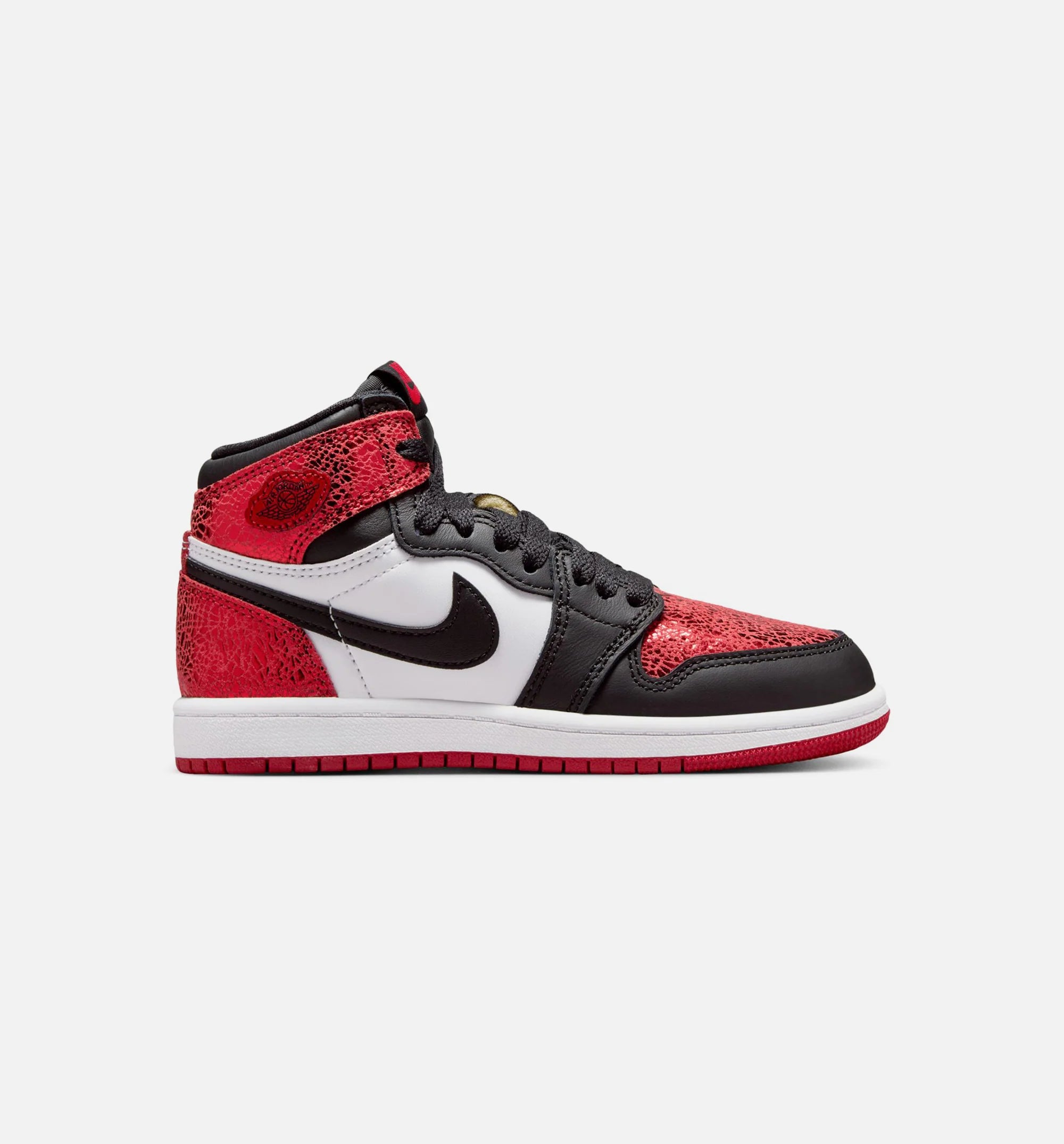 Air Jordan 1 Retro High OG Ruby Preschool Lifestyle Shoe Varsity Red Black White