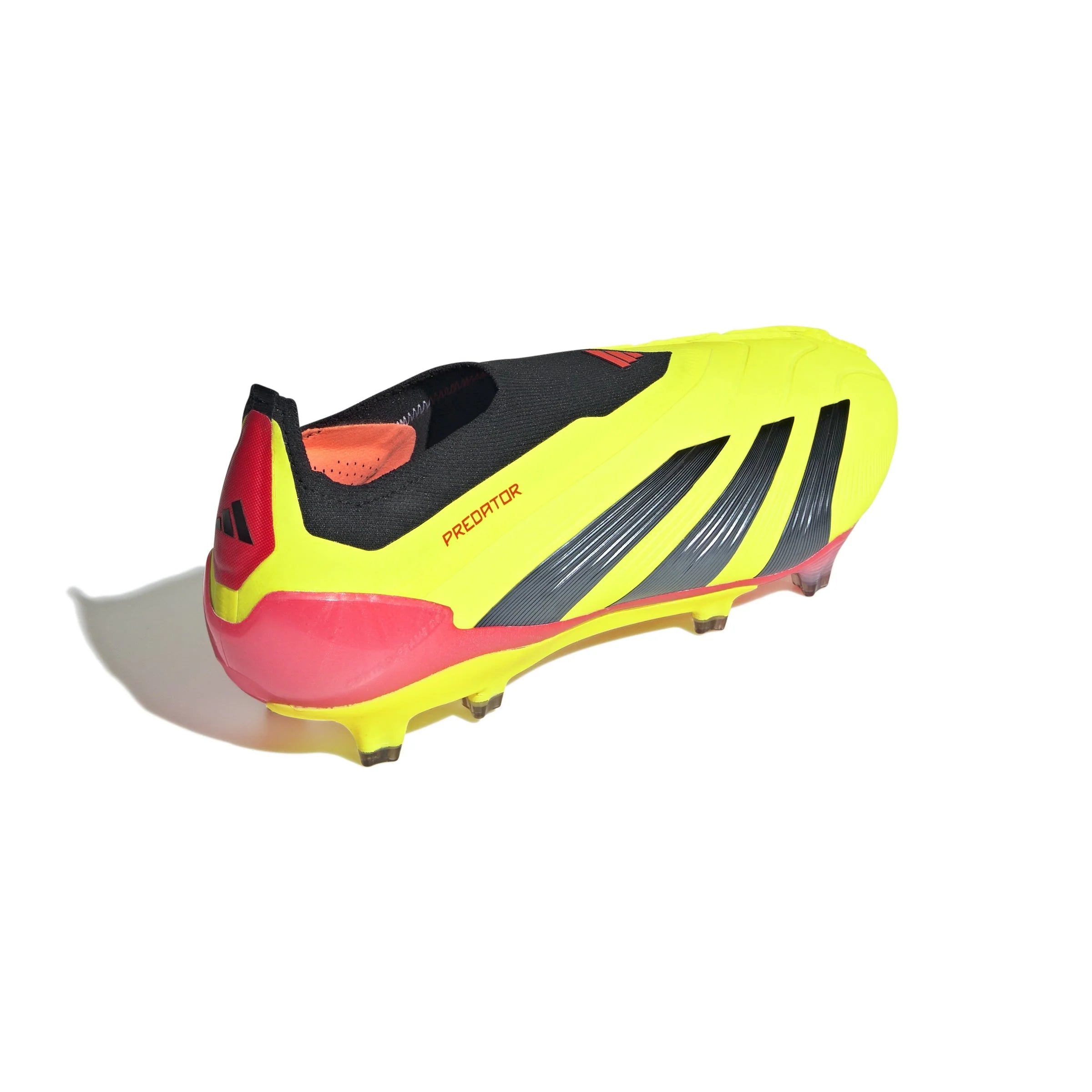 adidas Predator Elite Laceless FG Laceless Firm Ground Soccer Cleats Solar Yellow Black Solar Red